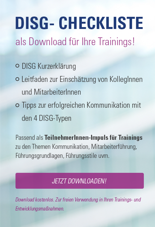 Lerntransfer Maßnahmen - DISG Checkliste - Download